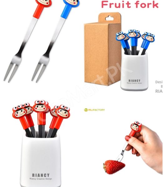 stainless-steel-6-piece-dessert-forks-set-with-holder-for-cake-salad-dining-use-product-image
