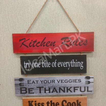 wooden-wall-art-with-kitchen-rule-in-5-step-for-kitchen-cafes-resturant-product-image