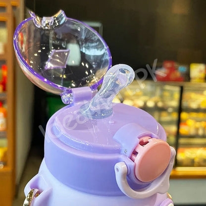 plastic-700ml-kid-water-bottle-with-straw-shoulder-strap-product-image