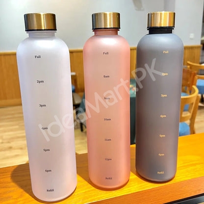 1-litre-reusable-plastic-water-bottle-with-time-markers-leakrproof-lid-product-image