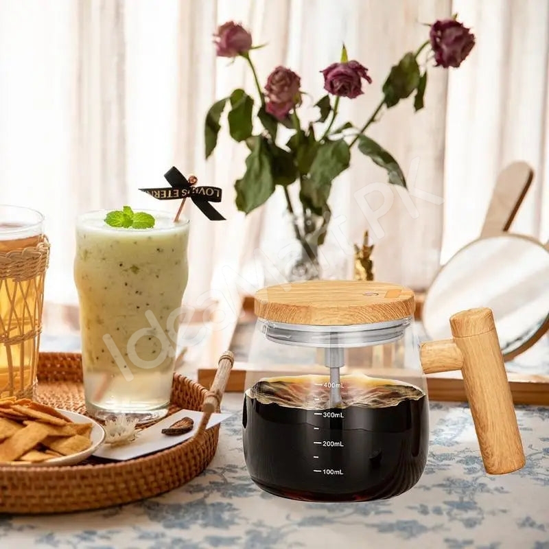 400ml-rechargeable-electric-self-stirring-glass-cup-with-wooden-lid-handle-for-coffee-milk-drinks-product-image