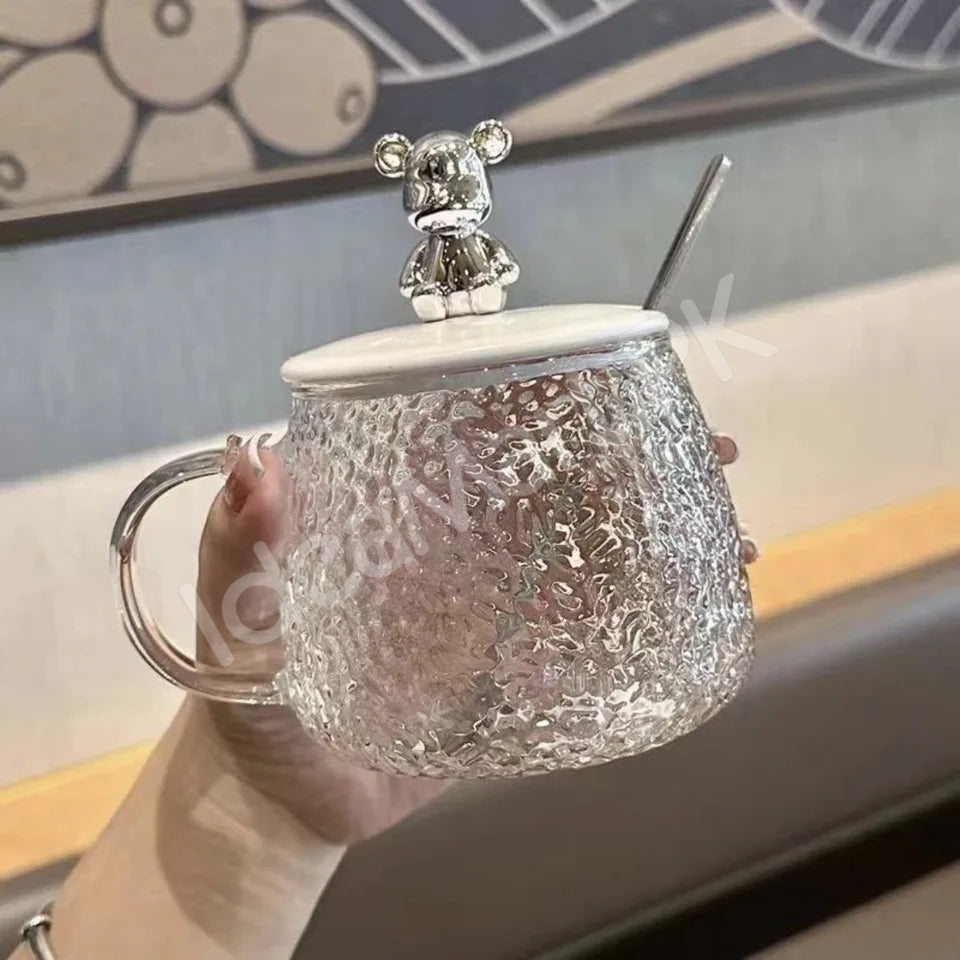 heat-resistant-350ml-glass-cup-with-spoon-lid-for-coffee-juice-more-product-image