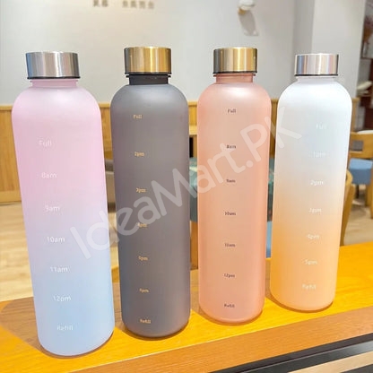 1-litre-reusable-plastic-water-bottle-with-time-markers-leakrproof-lid-product-image