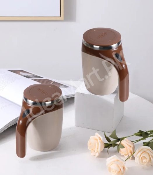stainless-steel-rechargeable-automatic-self-stirring-coffee-mug-with-lid-for-tea-hot-chocolate-more-product-image