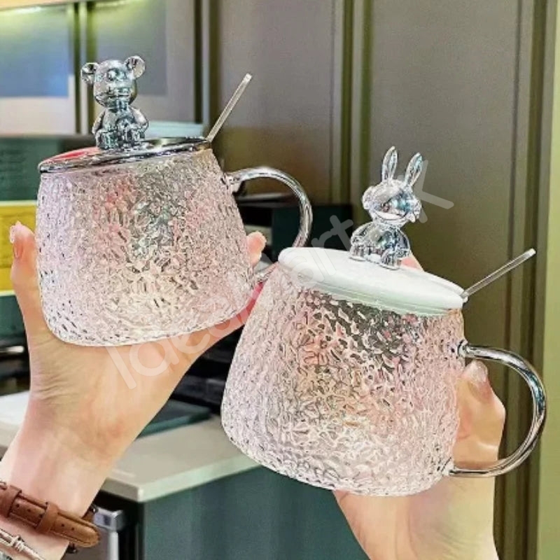 heat-resistant-350ml-glass-cup-with-spoon-lid-for-coffee-juice-more-product-image