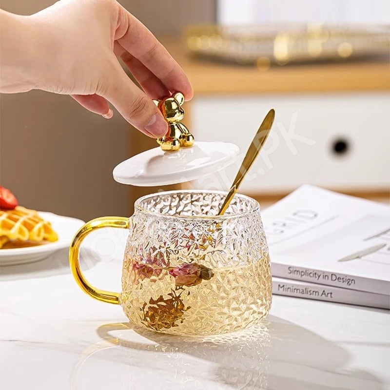 heat-resistant-350ml-glass-cup-with-spoon-lid-for-coffee-juice-more-product-image