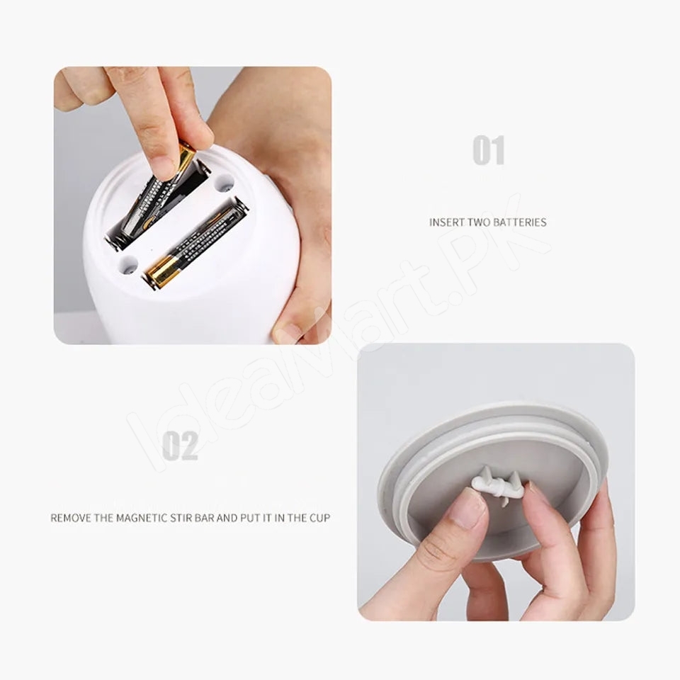 stainless-steel-rechargeable-automatic-self-stirring-coffee-mug-with-lid-for-tea-hot-chocolate-more-product-image