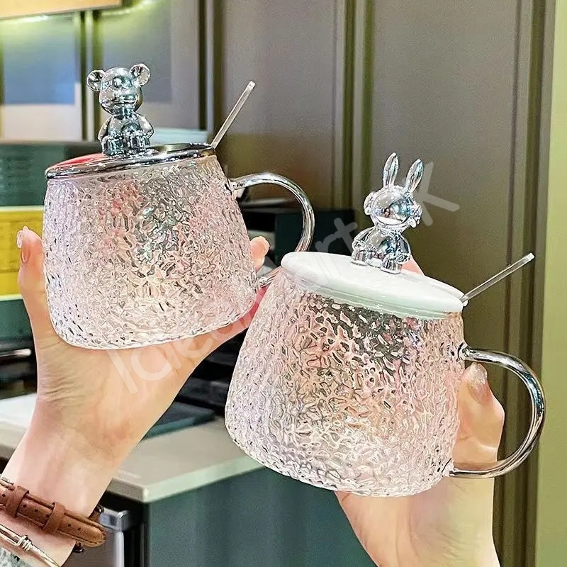 heat-resistant-350ml-glass-cup-with-spoon-lid-for-coffee-juice-more-product-image