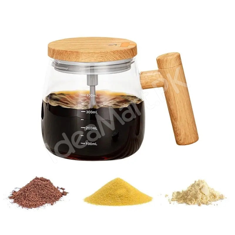 400ml-rechargeable-electric-self-stirring-glass-cup-with-wooden-lid-handle-for-coffee-milk-drinks-product-image