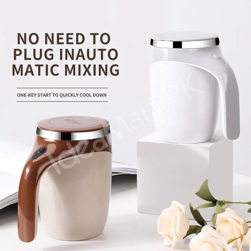 stainless-steel-rechargeable-automatic-self-stirring-coffee-mug-with-lid-for-tea-hot-chocolate-more-product-image