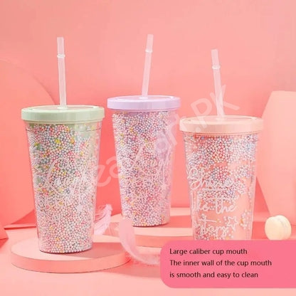 rainbow-color-2-layer-plastic-water-bottle-with-straw-product-image