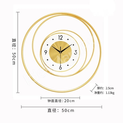 wall-mounted-metallic-orbial-look-golden-wall-clock-for-living-room-decor-product-image