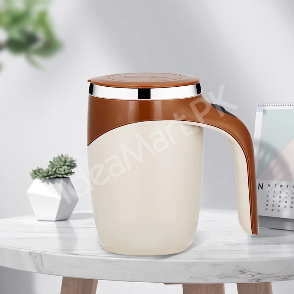 stainless-steel-rechargeable-automatic-self-stirring-coffee-mug-with-lid-for-tea-hot-chocolate-more-product-image