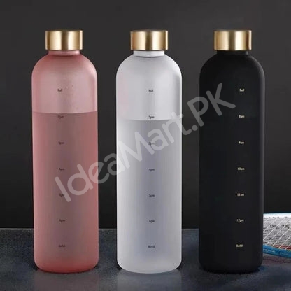 1-litre-reusable-plastic-water-bottle-with-time-markers-leakrproof-lid-product-image