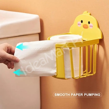 plastic-wall-mounted-duck-shaped-holder-for-toilet-paper-toothbrush-accessories-product-image