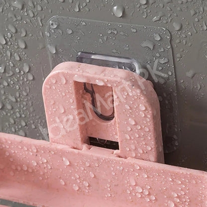 plastic-self-adhesive-wall-mounted-2-layer-soap-holder-with-drainage-feature-product-image