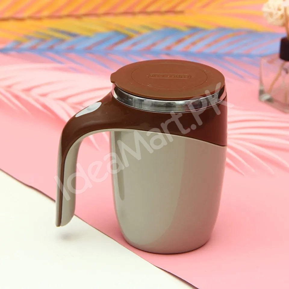 stainless-steel-rechargeable-automatic-self-stirring-coffee-mug-with-lid-for-tea-hot-chocolate-more-product-image