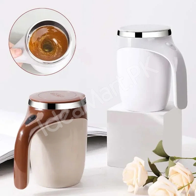 stainless-steel-rechargeable-automatic-self-stirring-coffee-mug-with-lid-for-tea-hot-chocolate-more-product-image