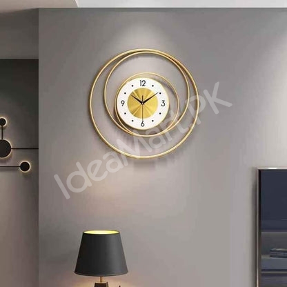 wall-mounted-metallic-orbial-look-golden-wall-clock-for-living-room-decor-product-image