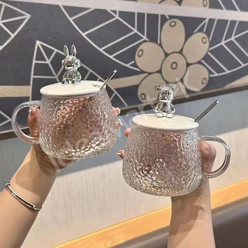 heat-resistant-350ml-glass-cup-with-spoon-lid-for-coffee-juice-more-product-image