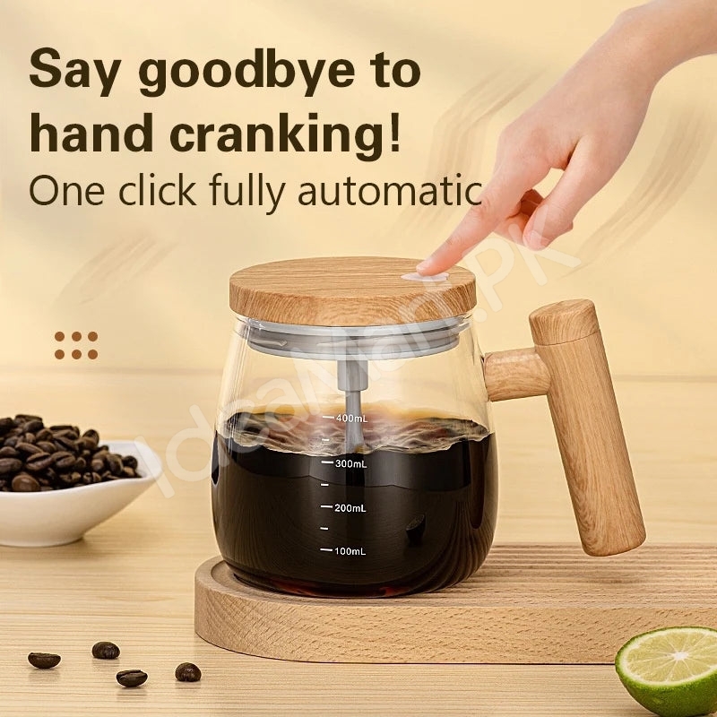 400ml-rechargeable-electric-self-stirring-glass-cup-with-wooden-lid-handle-for-coffee-milk-drinks-product-image