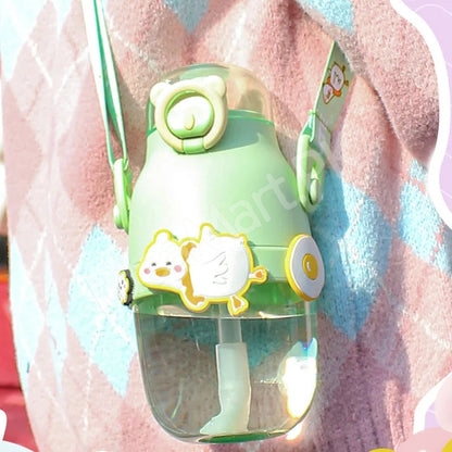 plastic-animated-kids-cartoon-watter-bottle-with-straw-product-image