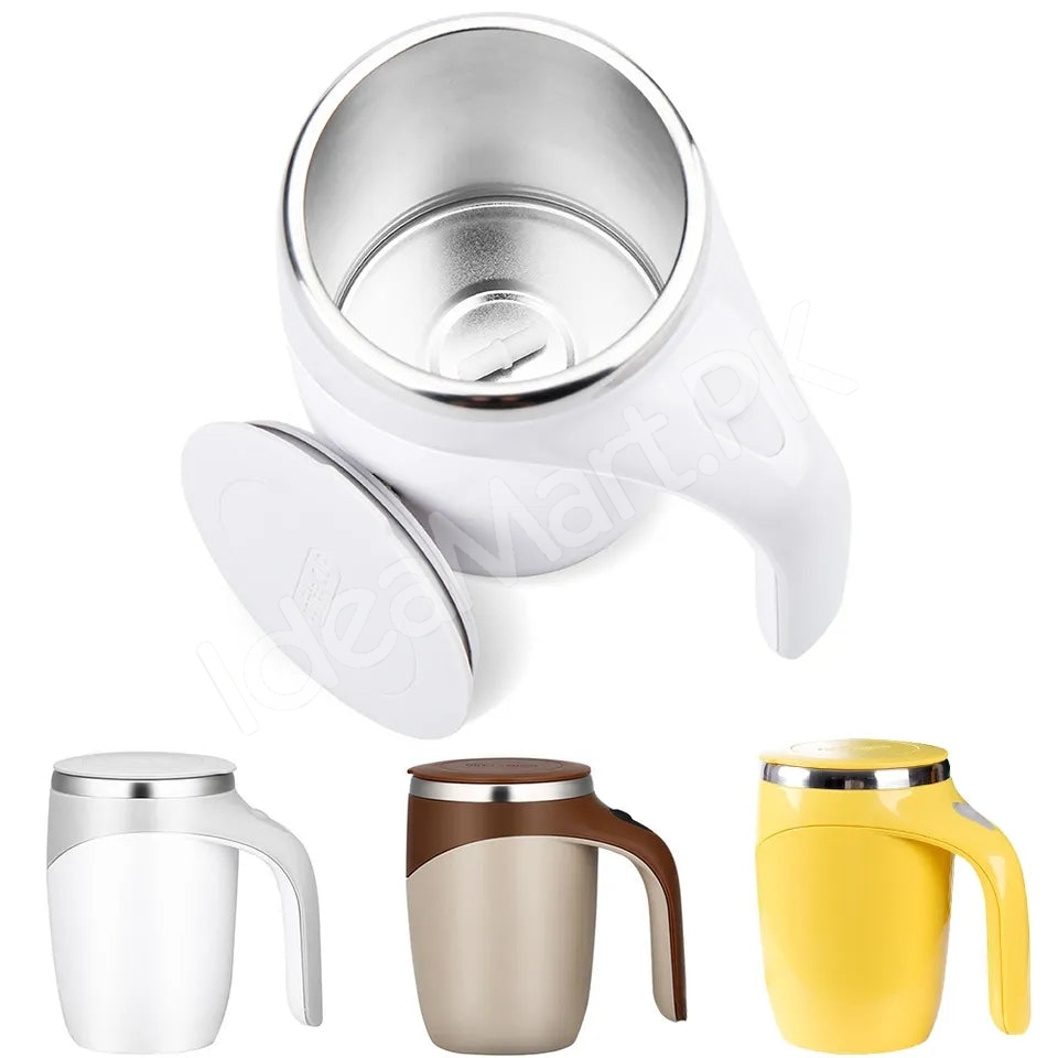 stainless-steel-rechargeable-automatic-self-stirring-coffee-mug-with-lid-for-tea-hot-chocolate-more-product-image