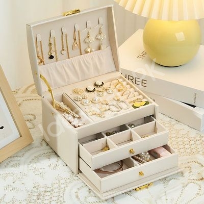 leather-jewellery-box-with-3-drawers-handle-for-earring-ring-necklace-organizer-product-image
