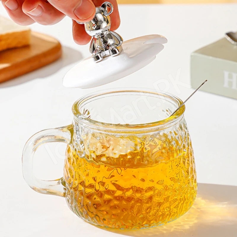 heat-resistant-350ml-glass-cup-with-spoon-lid-for-coffee-juice-more-product-image