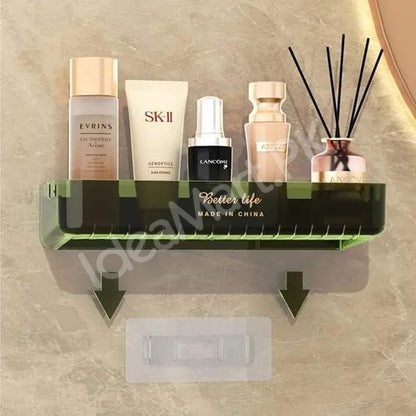 acrylic-wall-mounted-transparent-storage-rack-self-adhesive-product-image