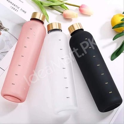 1-litre-reusable-plastic-water-bottle-with-time-markers-leakrproof-lid-product-image