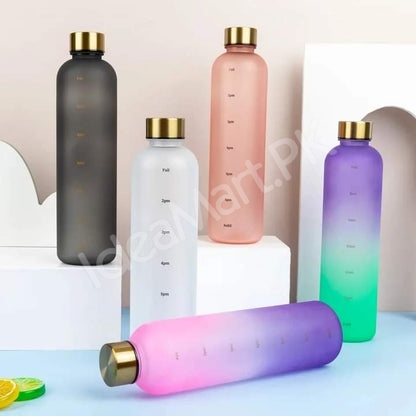 1-litre-reusable-plastic-water-bottle-with-time-markers-leakrproof-lid-product-image