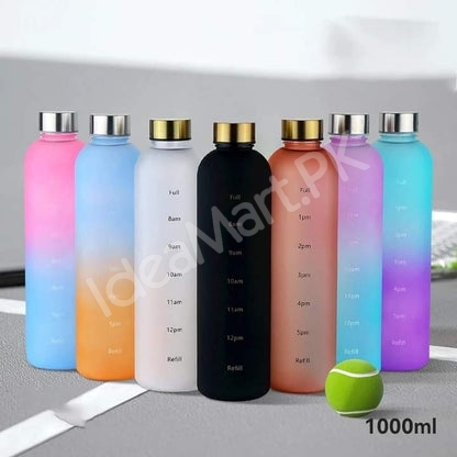 1-litre-reusable-plastic-water-bottle-with-time-markers-leakrproof-lid-product-image