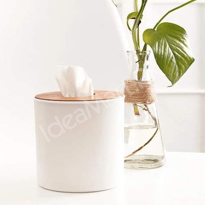 round-plastic-tissue-box-with-wooden-lid-product-image