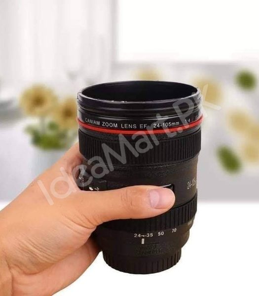 stainless-steel-camera-lens-shape-cup-with-leak-proof-lid-product-image