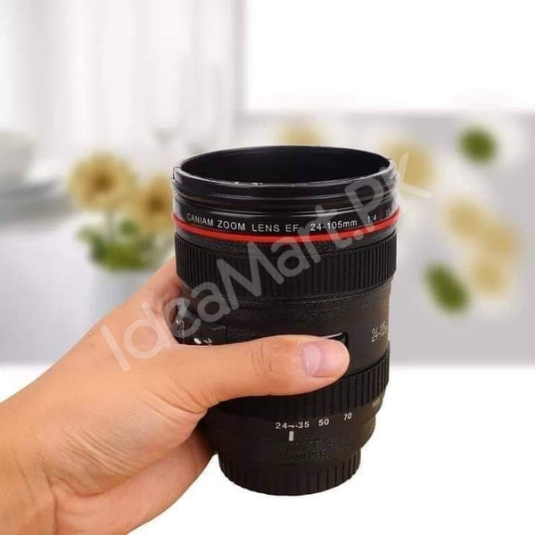stainless-steel-camera-lens-shape-cup-with-leak-proof-lid-product-image