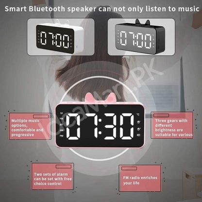 wireless-plastic-bluetooth-speaker-alarm-clock-with-time-display-for-office-desktop-more-product-image