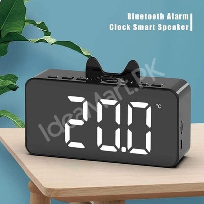 wireless-plastic-bluetooth-speaker-alarm-clock-with-time-display-for-office-desktop-more-product-image