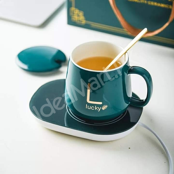 ceramic-usb-heating-pad-mug-set-with-stainless-steel-spoon-lid-for-coffee-milk-more-product-image