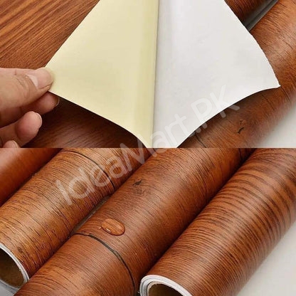 pvc-waterproof-self-adhesive-wooden-look-sticker-for-kitchen-cars-more-product-image