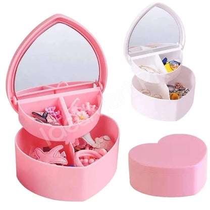 heart-shape-plastic-2-layer-jewellery-storage-box-with-mirror-for-desktop-organizer-product-image