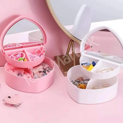 heart-shape-plastic-2-layer-jewellery-storage-box-with-mirror-for-desktop-organizer-product-image