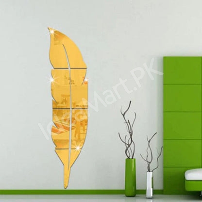 self-adhesive-acrylic-feather-3d-mirror-wall-decor-product-image