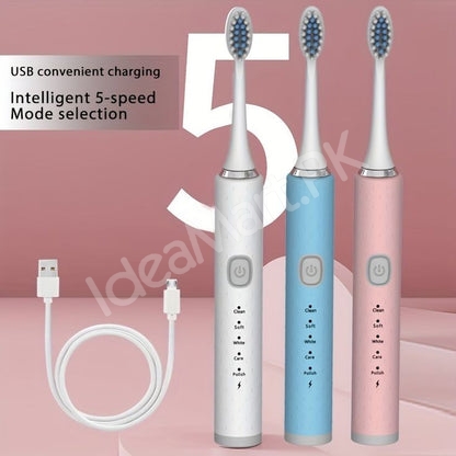 waterproof-electric-sonic-toothbrush-with-usb-rechargeable-battery-5-brushing-modes-product-image