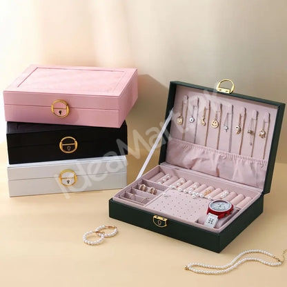leather-jewellry-box-with-necklace-hooks-ring-bracelet-storage-product-image