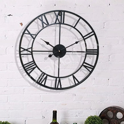 metallic-wall-clock-with-roman-digit-for-living-room-offices-more-product-image