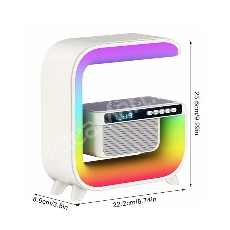 smart-g-shaped-bluetooth-speaker-with-rgb-light-alarm-clock-wireless-charger-product-image