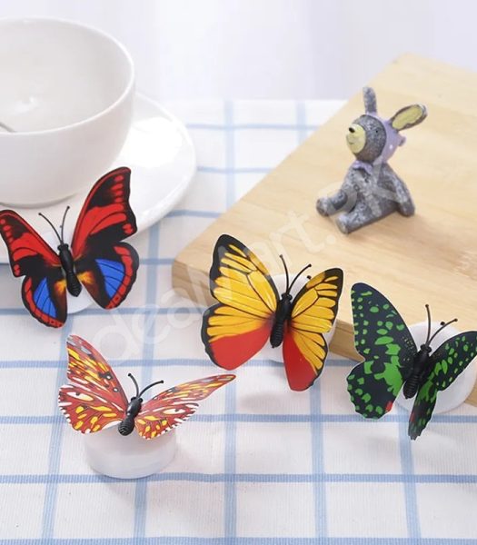 12-pieces-self-adhesive-colorful-3d-led-butterfly-wall-stickers-for-room-decor-product-image