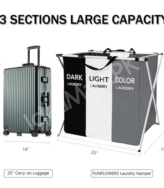 2-3-grid-foldable-separated-laundry-organizer-with-aluminum-frame-for-bedroom-and-dorm-product-image