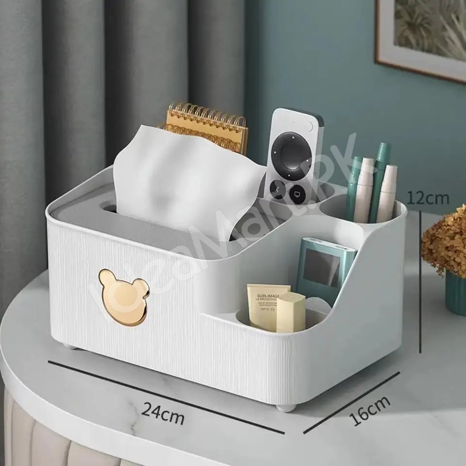 multifunctional-tissue-box-holder-and-desktop-organizer-with-5-storage-compartments-product-image